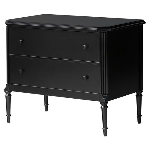 Malachi Nightstand - Black Iron | Night Table, Bedside Shelf, Offers Convenience, Storage, Organization | One Kings Lane