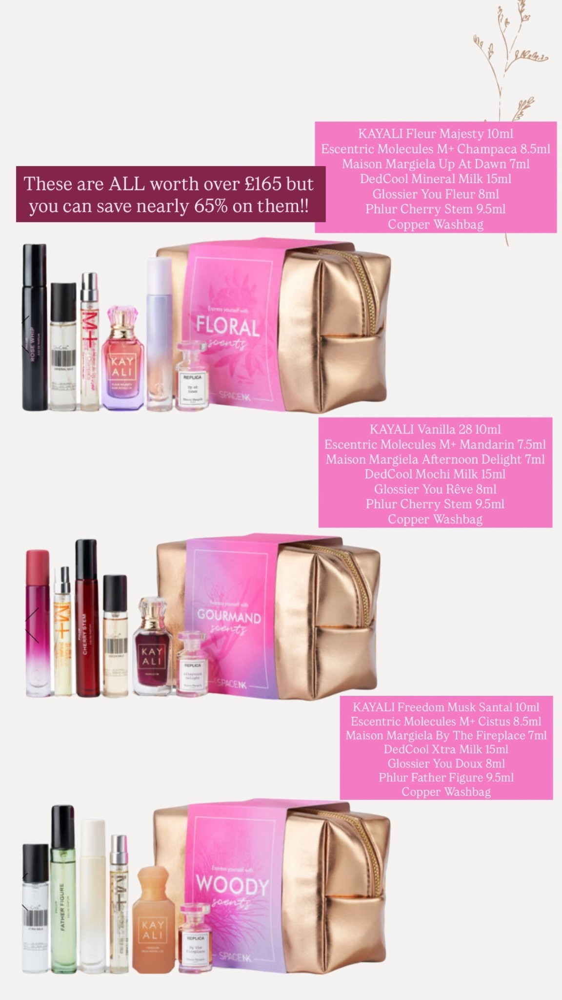 £60 fragrance edits 