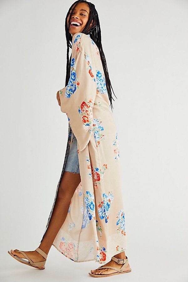 Zen Garden Maxi Kimono by Free People, Antique Combo, One Size | Free People (Global - UK&FR Excluded)