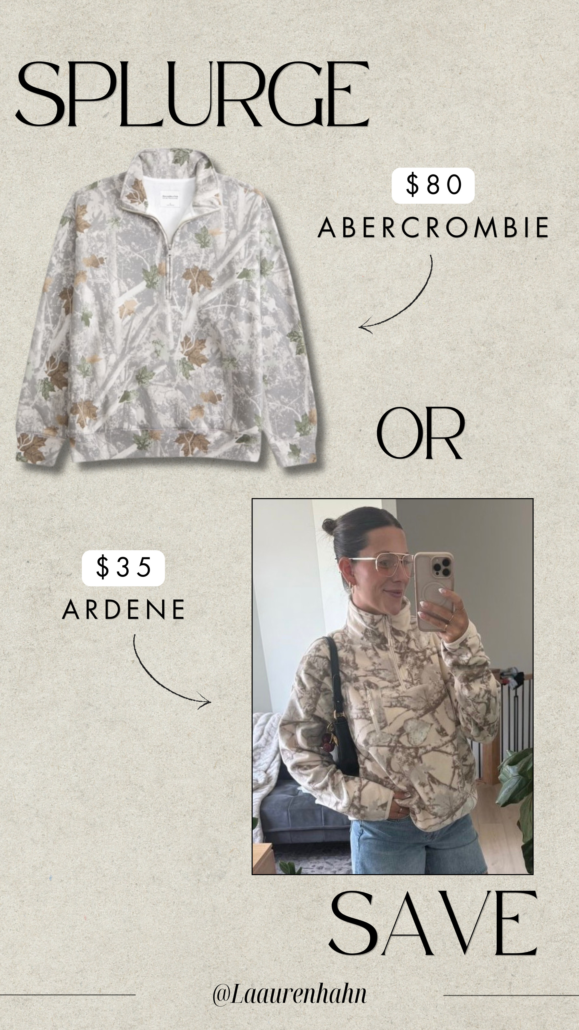 Save VS Splurge: This Ardene quarter zip is almost identical to the other version and its more than half the price!! #lookforless 

 #LTKcanada #LTKfall #LTKstyletip