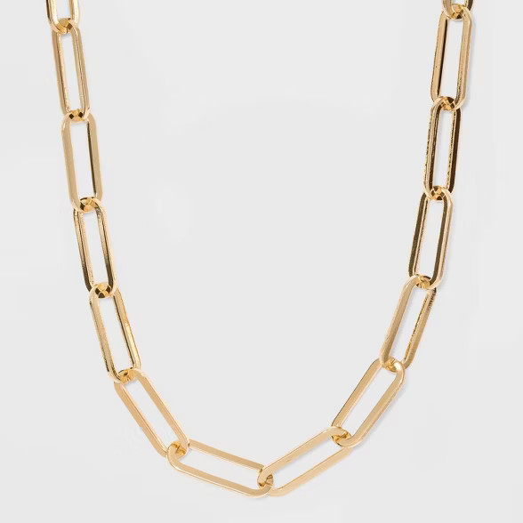 SUGARFIX by BaubleBar Link Chain Statement Necklace - Gold | Target