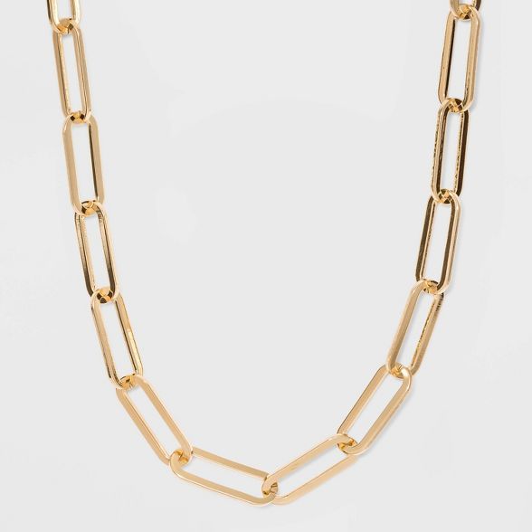 SUGARFIX by BaubleBar Link Chain Statement Necklace - Gold | Target