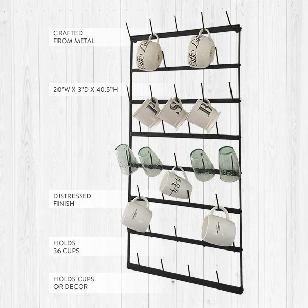 HUGE "Cups for Days" Metal Rack - Decor Steals | Decor Steals