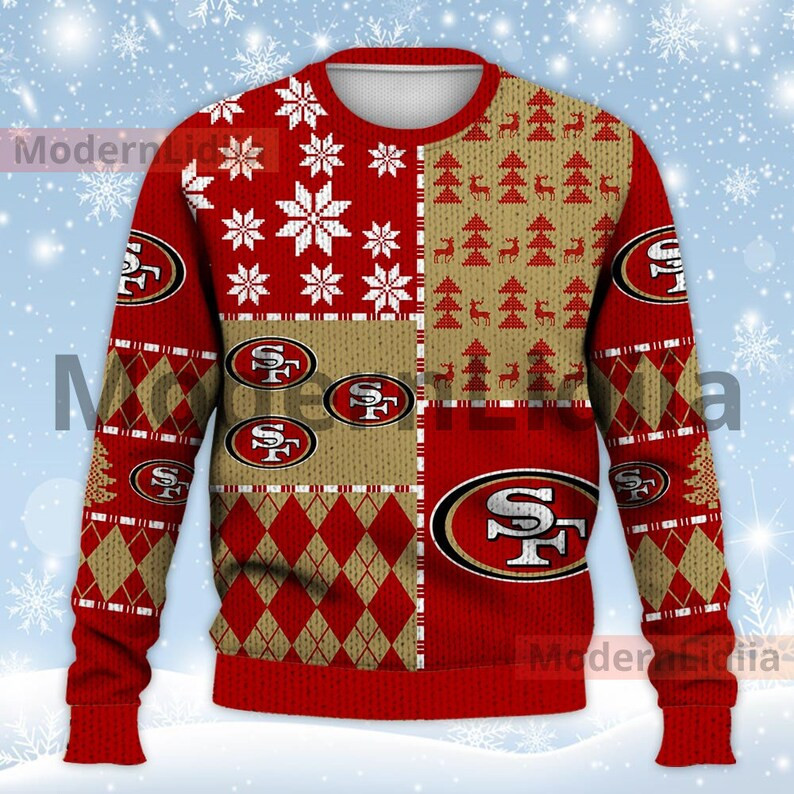 San Francisco 49ers Ugly Sweater Christmas 90s Vintage - Etsy | Etsy (US)