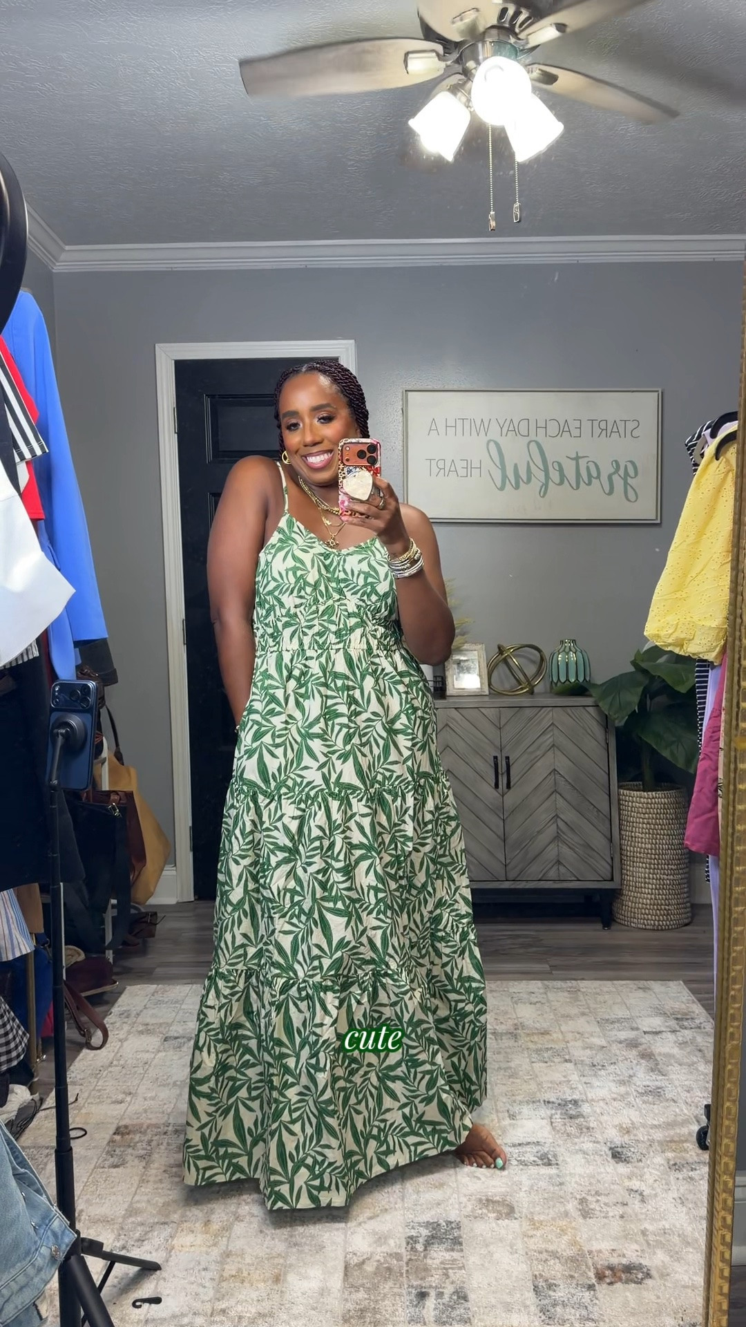 Walmart summer dresses are SO good right now
- from casual everyday looks to vacation-ready styles - and every single one is under $40 6$ I'm wearing a medium in all for reference!
Striped dress - perfect for errands, brunch, casual Fridays & travel days
Lilac maxi - wedding
guest, baby showers, date nights & vacation dinners
Yellow midi - church, brunch with the girls & summer events
* Green printed maxi - beach vacations, resort nights & outdoor dinners
Floral mini - brunch, teacher outfits, weekend outings & daytime events
Pink babydoll dress -
concerts, girls trips, birthday dinners & photoshoots
SIZING REFERENCE/ stats-5'5", 165 Ibs, size 10
#walmartfashion #walmartfinds #walmartstyle