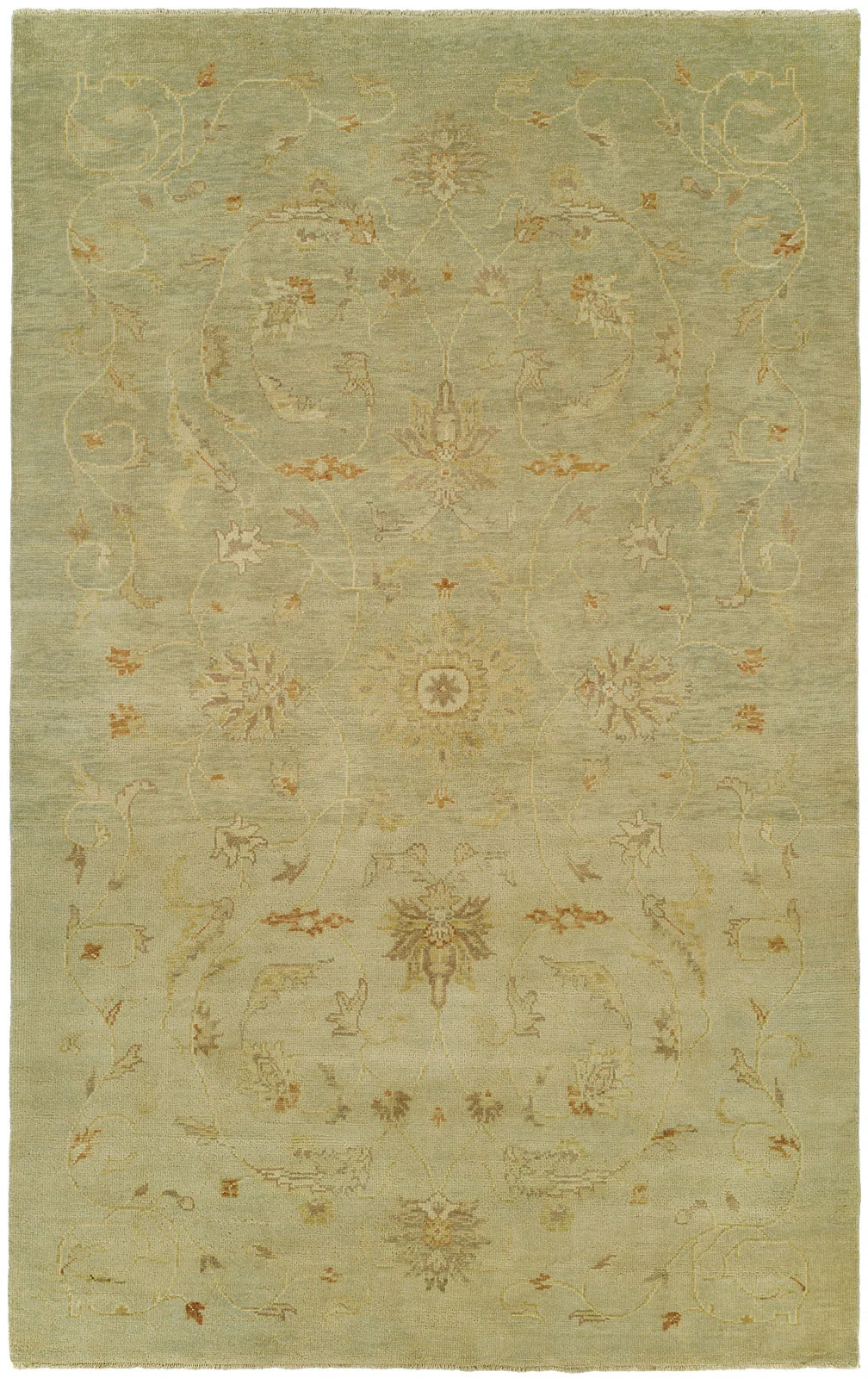 Luca Wool Floral Area Rug in Beige | Perigold