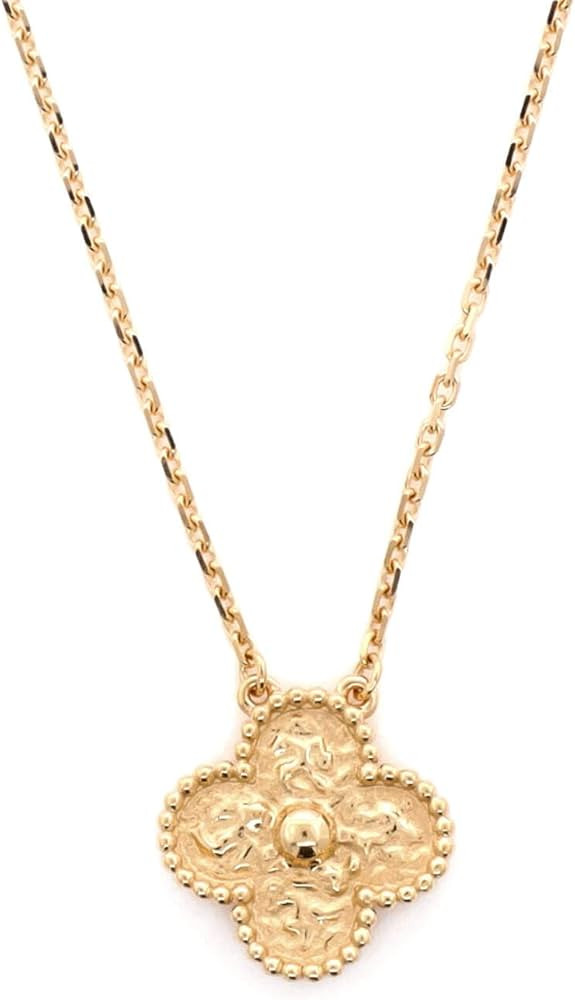 Amazon.com: Van Cleef & Arpels, Pre-Loved Vintage Alhambra Pendant Necklace 18K Yellow Gold, Yell... | Amazon (US)