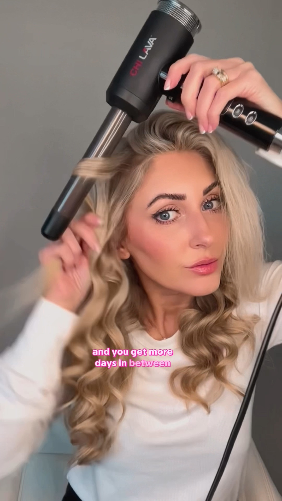 I love the Chi Lava Curl
Shot! I've had it for quite a few years! Just wrap hair around the barrel, before you drop the curl, hair the cool shot button and it will cool curl in your hand. It's SO good! I also added my favorite dry shampoo. The best I've found in 25 years as a pro hair artist! I use it in my hair on the first day I style it. It will repel oil & you'll get more days in between washes AND more volume!

#LTKBeauty