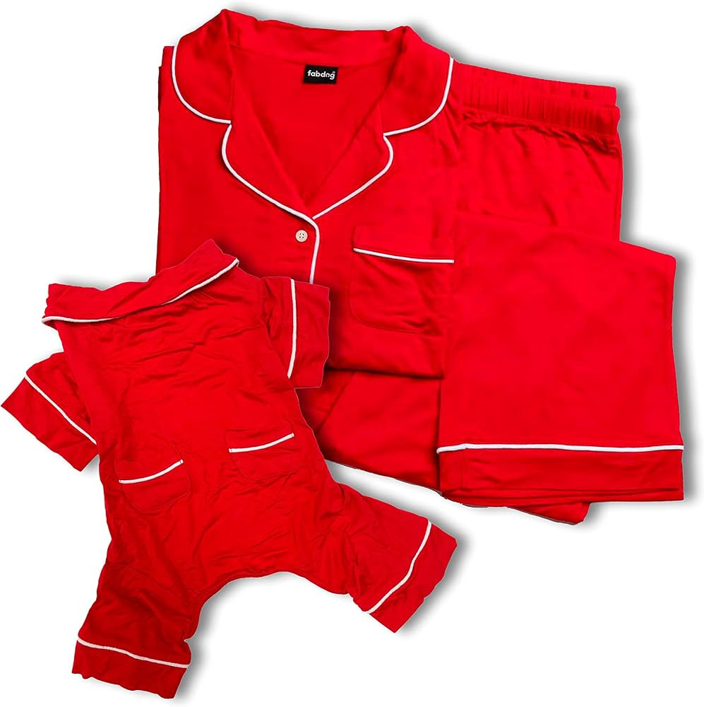 Fabdog Super Soft Modal PJ red 8" | Amazon (US)