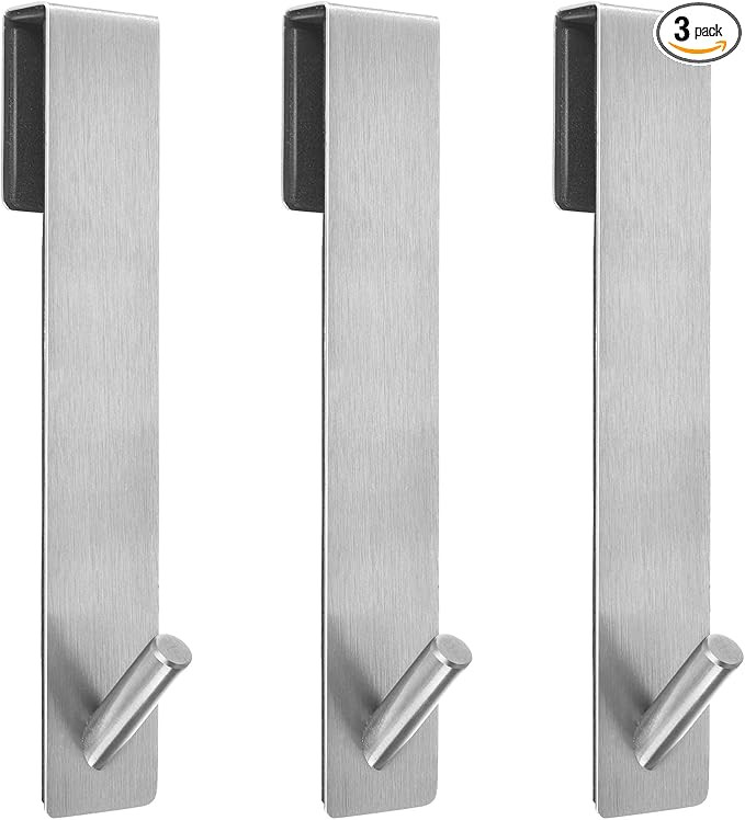 Shower Door Hooks(7.5 Inch),Extended Over Door Hooks for Bathroom Frameless Glass Shower Door,Sta... | Amazon (US)