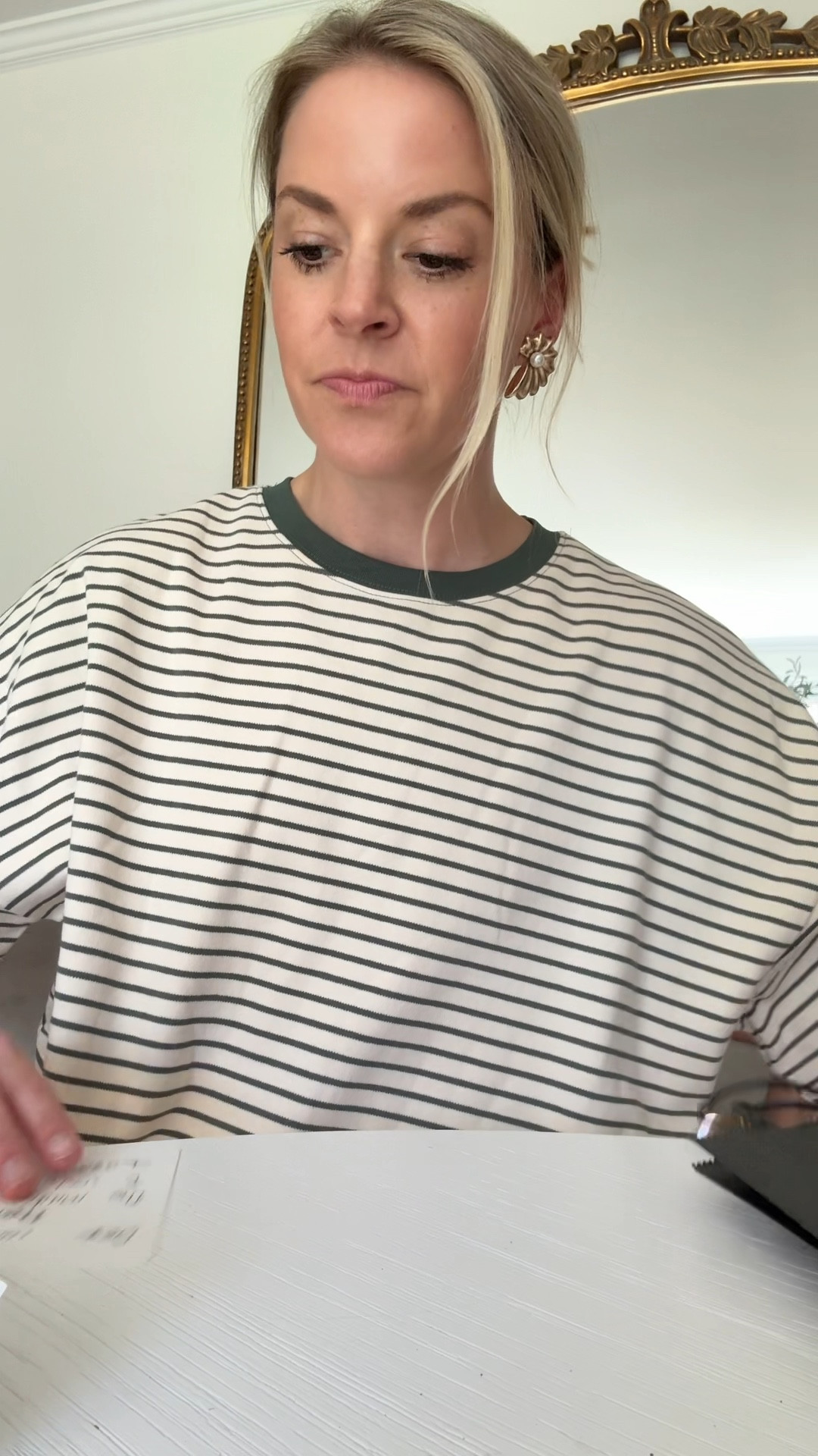 Comfy striped set under $100 & 25% off with code 25OFF. wearing a small (top fits oversized - if I could size down in top I would have, but like how the small shorts fit) 

Matching set 