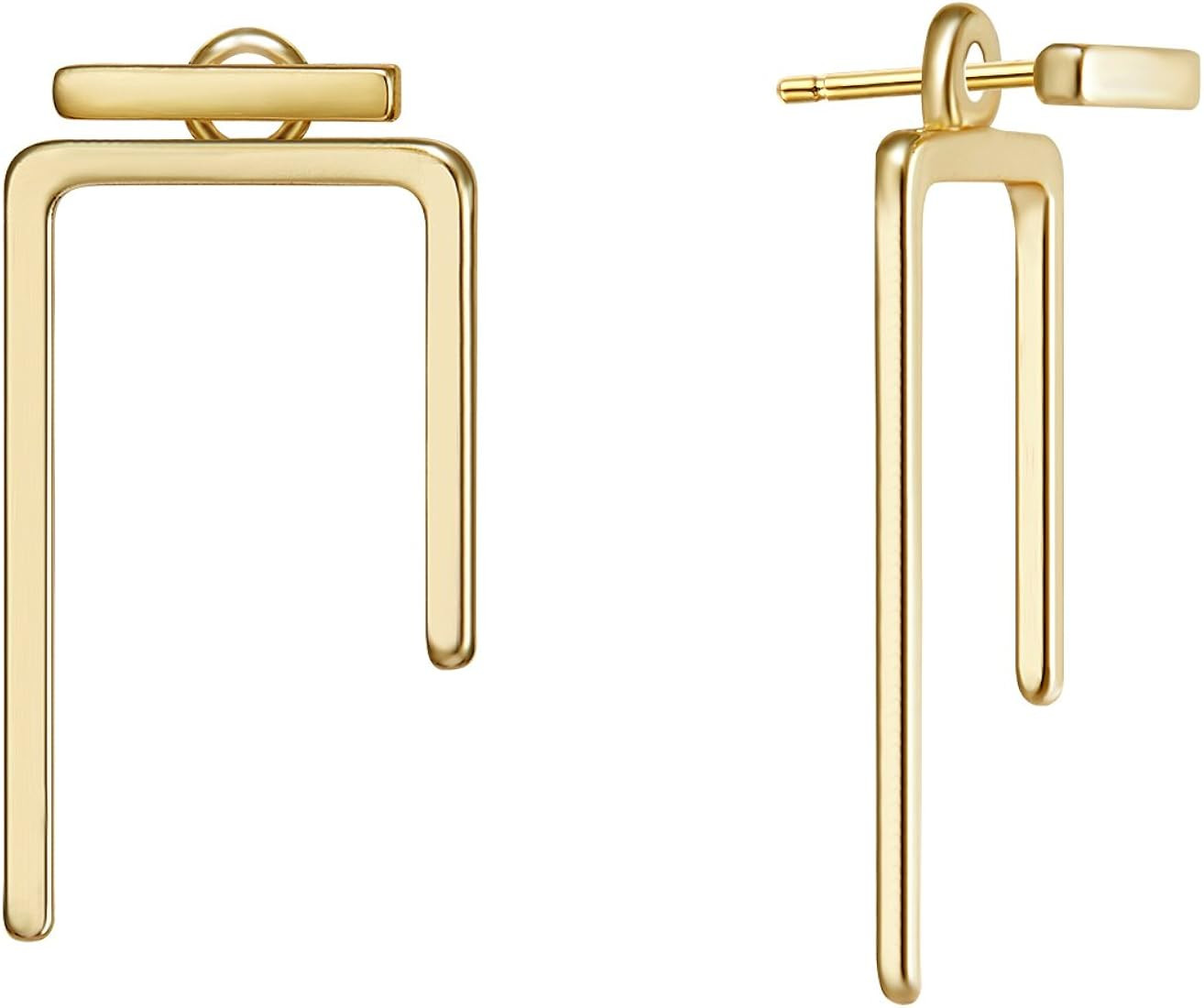 MTMY Dainty Gold Stud Earring for Women 14K Gold Plated Tiny Charm Cubic Zirconia Studs Earrings ... | Amazon (US)