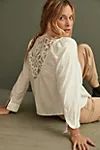 Pilcro Lace-Back Buttondown | Anthropologie (US)