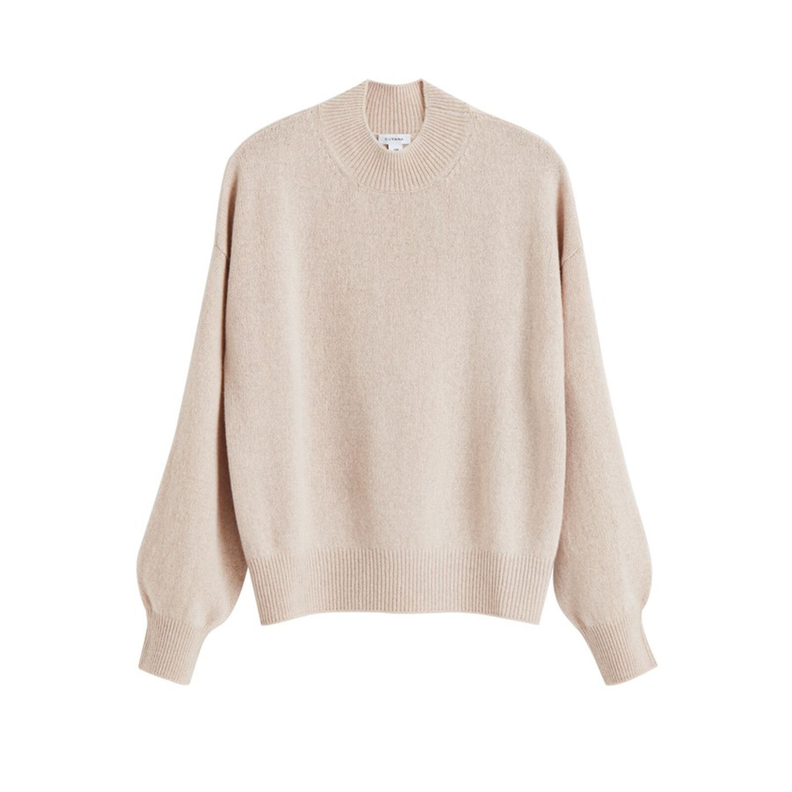 Recycled Cashmere Mock Neck Sweater | Cuyana