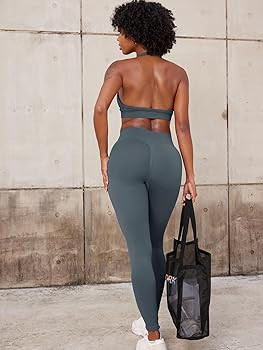 YEOREO Eileen Hidden Scrunch Butt Workout Leggings for Women Seamless Mid Low Waist 25" Impact Yo... | Amazon (US)