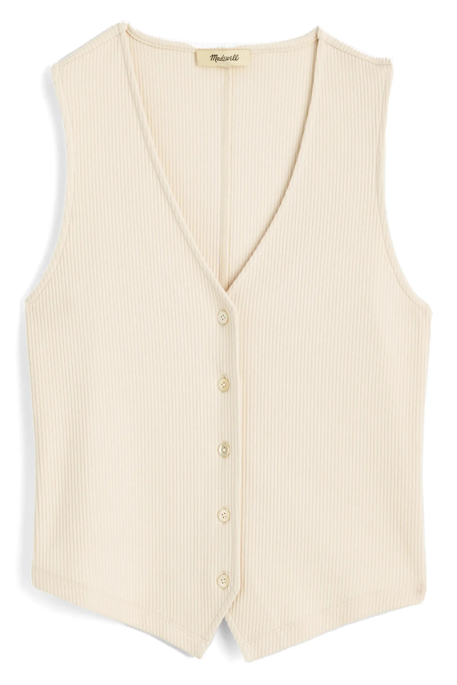 Rib V-Neck Vest (Women) | Nordstrom | Nordstrom