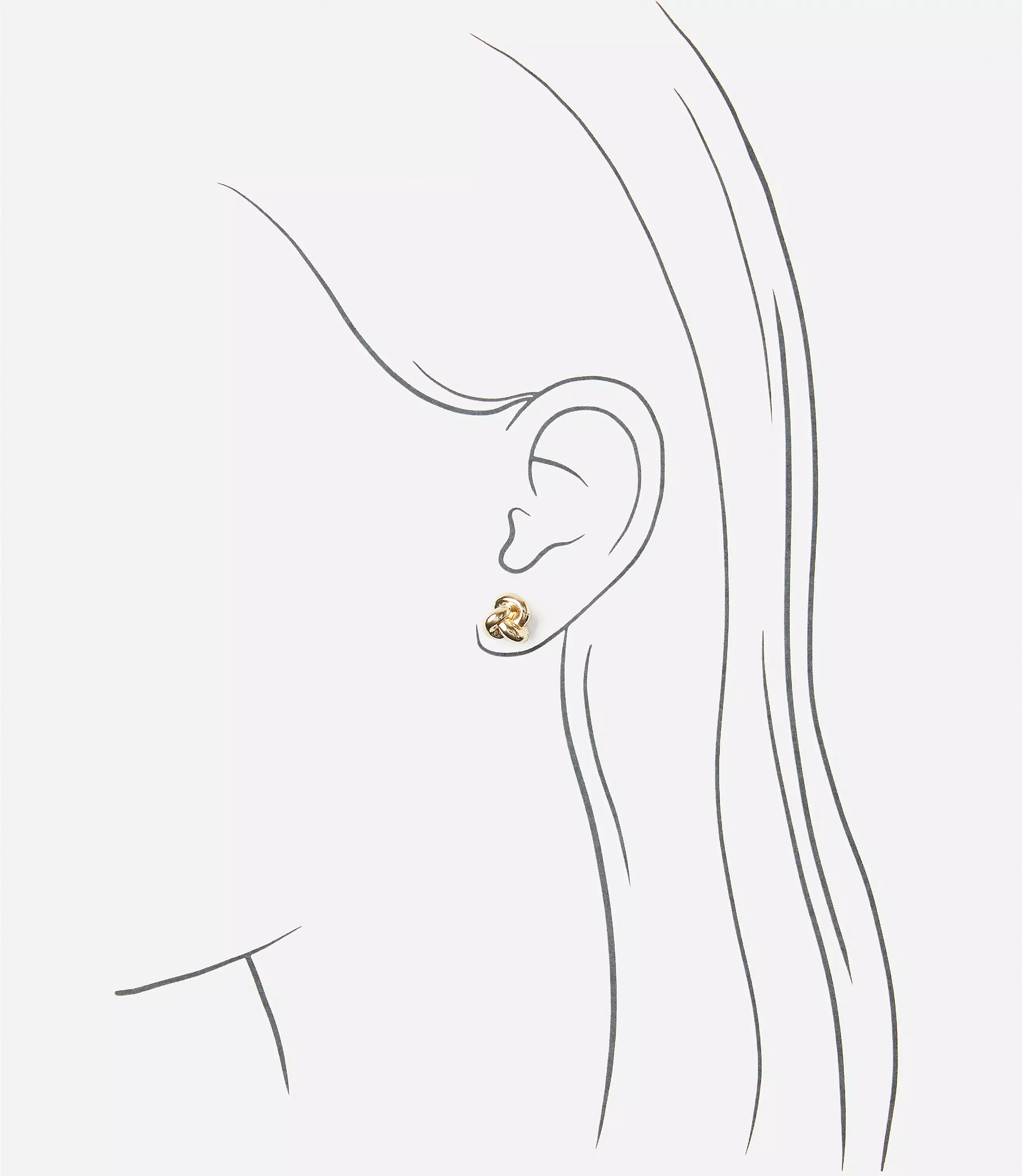 Delicate Knot Stud Earrings | LOFT