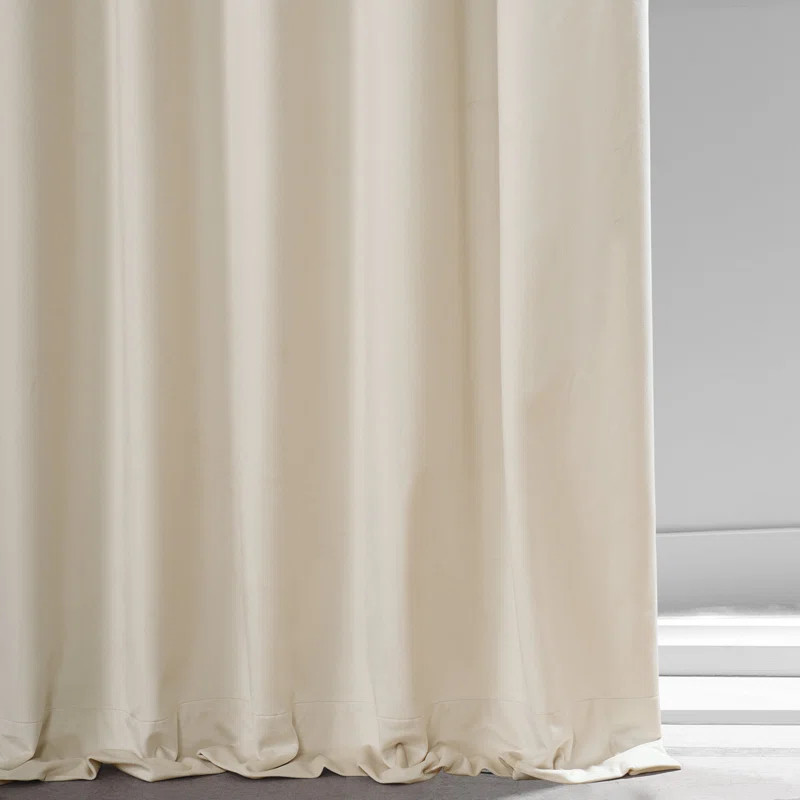 Niemeyer Extra Wide Plush Velvet Curtains for Bedroom - Blackout Curtains for Living Room Window ... | Wayfair North America