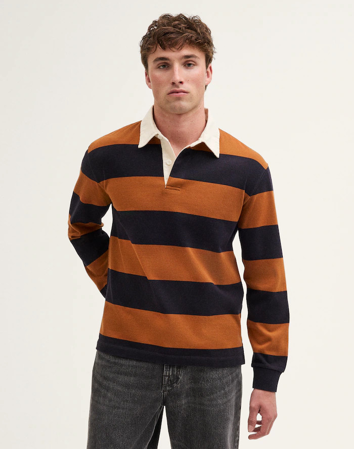 Long-Sleeve Boxy Polo Shirt | Madewell