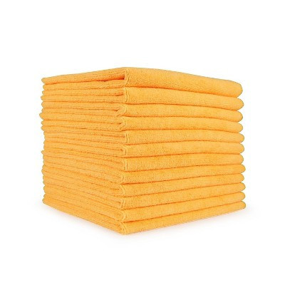 Smart Choice Microfiber Cloths 16x16 49gm Orange (12/Pack) | Target