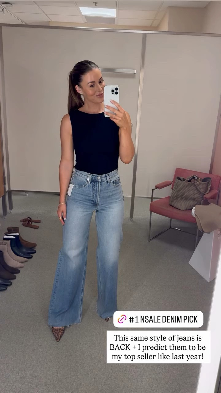 This same style of high waist wide leg jeans is BACK + I predict them to be my top seller like last year!

Pistola denim
Nordstrom sale
Nordstrom anniversary sale
Nsale

#LTKSaleAlert #LTKootd #LTKgrwm