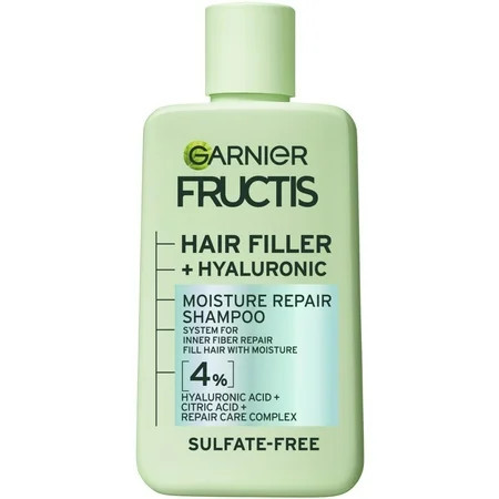 Garnier Fructis Hair Filler Moisture Repair Shampoo with Hyaluronic Acid Curly Hair Adults 10.1 fl oz | Walmart (US)