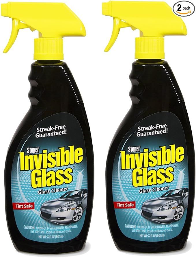 Invisible Glass 92164-2PK 22-Ounce Premium Glass Cleaner and Window Spray for Auto and Home Strea... | Amazon (US)