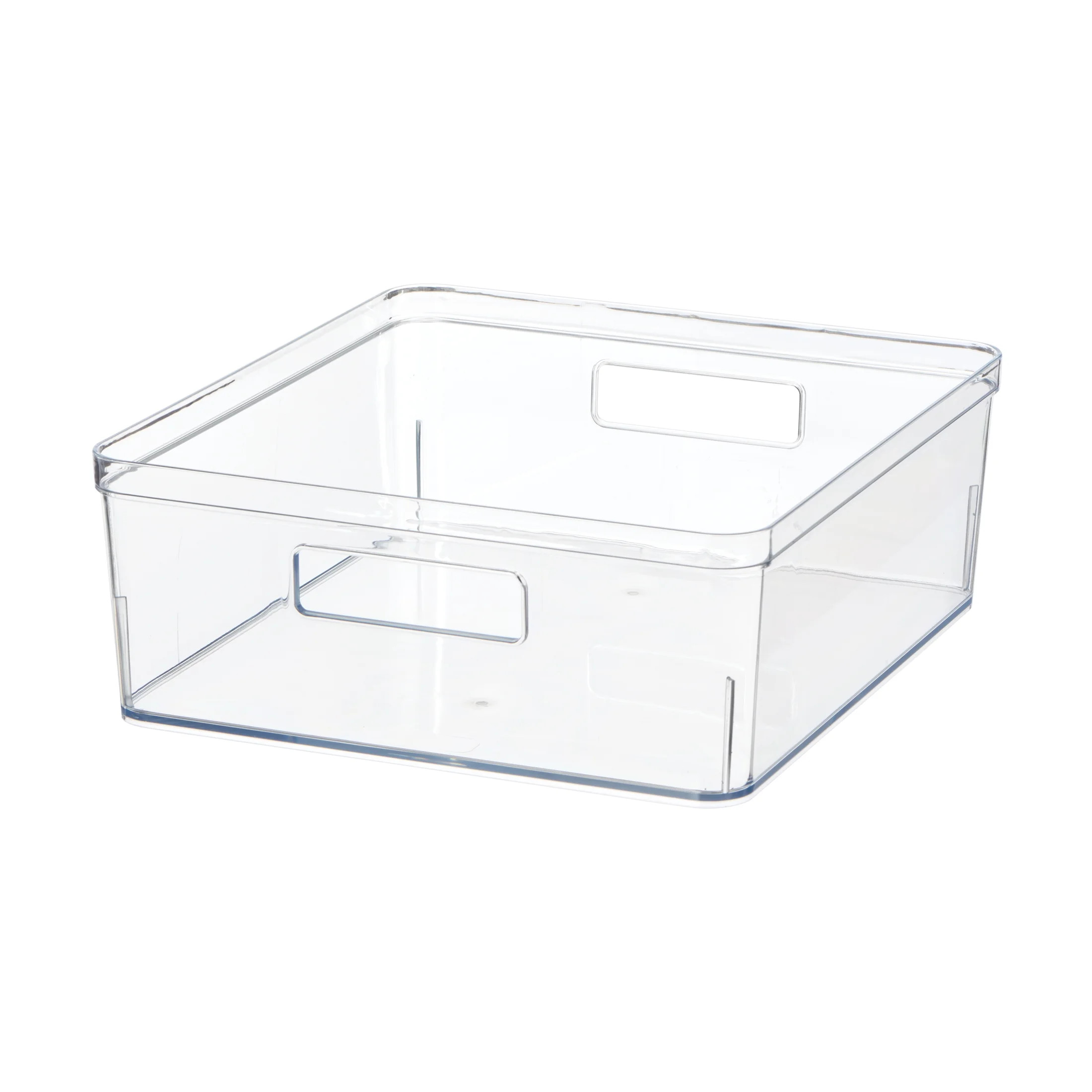 Mainstays Extra Large Clear Plastic Pantry Organizer Storage Bin, Kitchen Cabinet, Fridge and She... | Walmart (US)