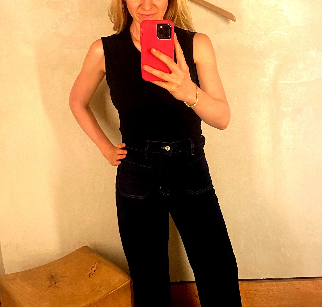 Love this black corset top! Black top is size small and Frame jeans are size 28 

#LTKU #LTKFindsUnder100