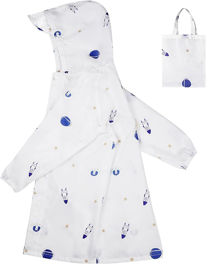 Toddler Kids Raincoat Boys Girls Rain Jacket Lightweight Rain Poncho Waterproof Outwear Rainwear | Amazon (US)