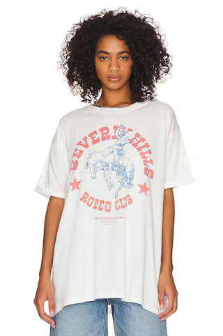 The Laundry Room Beverly Hills Rodeo Club Oversized Tee in White from Revolve.com | Revolve Clothing (Global)