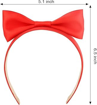 Semato Red Bow Headband for Girls Red Bow for Hair Headbands Bow Hair Accessories for Baby Girls | Amazon (US)