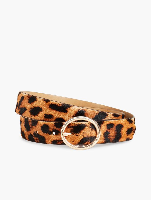 Calf Hair Belt - Leopard | Talbots