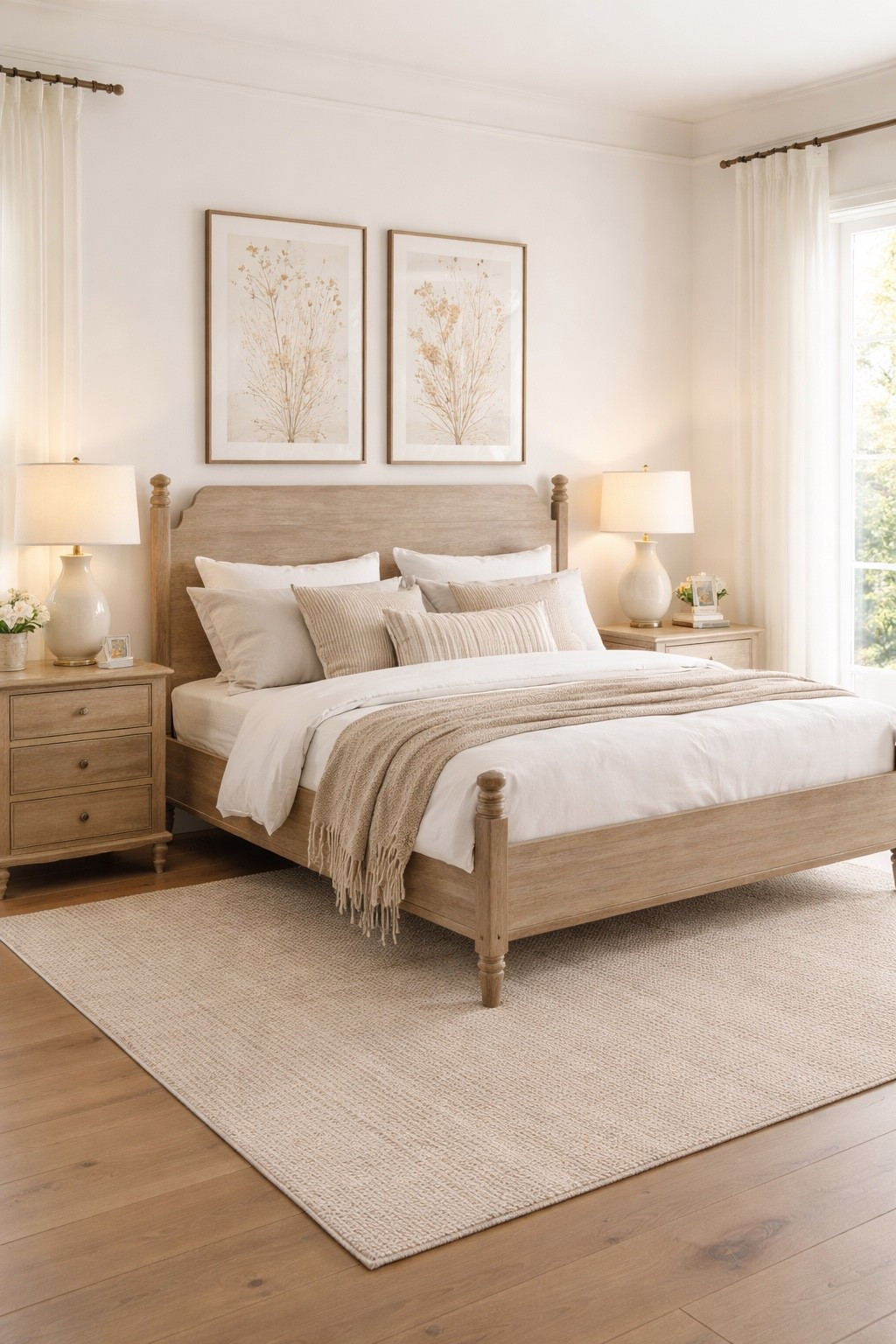 This new bed frame from my Texas house comes in twin, queen and king size. Elevate your bedroom with the Monroe platform bed in the brushed oak finish. Bedroom design.

#LTKHome