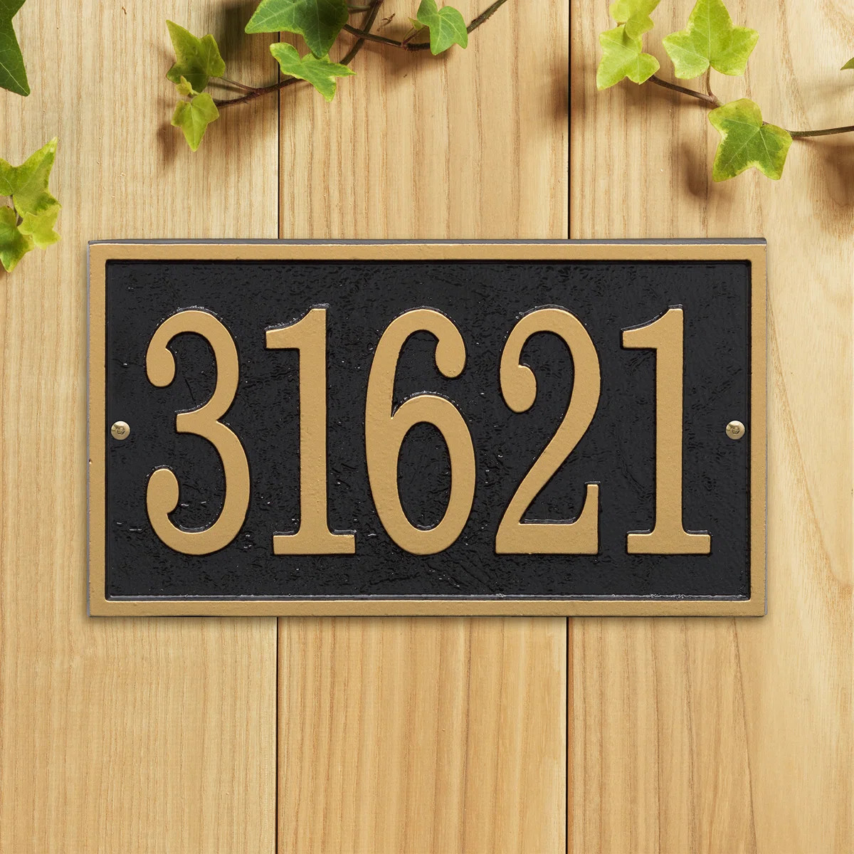 Fast and Easy 1-Line Wall Number Plaque | Wayfair North America