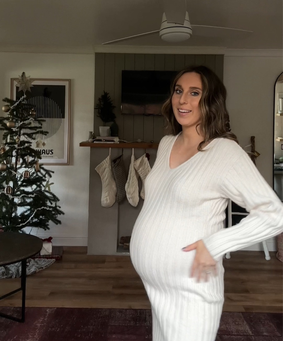 white rib knit dress on sale from H&M 

#LTKbump