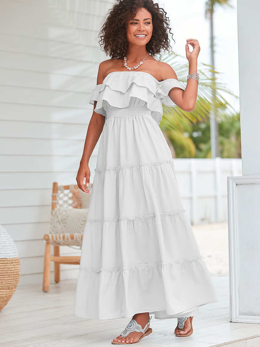 Tiered Carmen Maxi Dress | Victoria's Secret (US / CA )