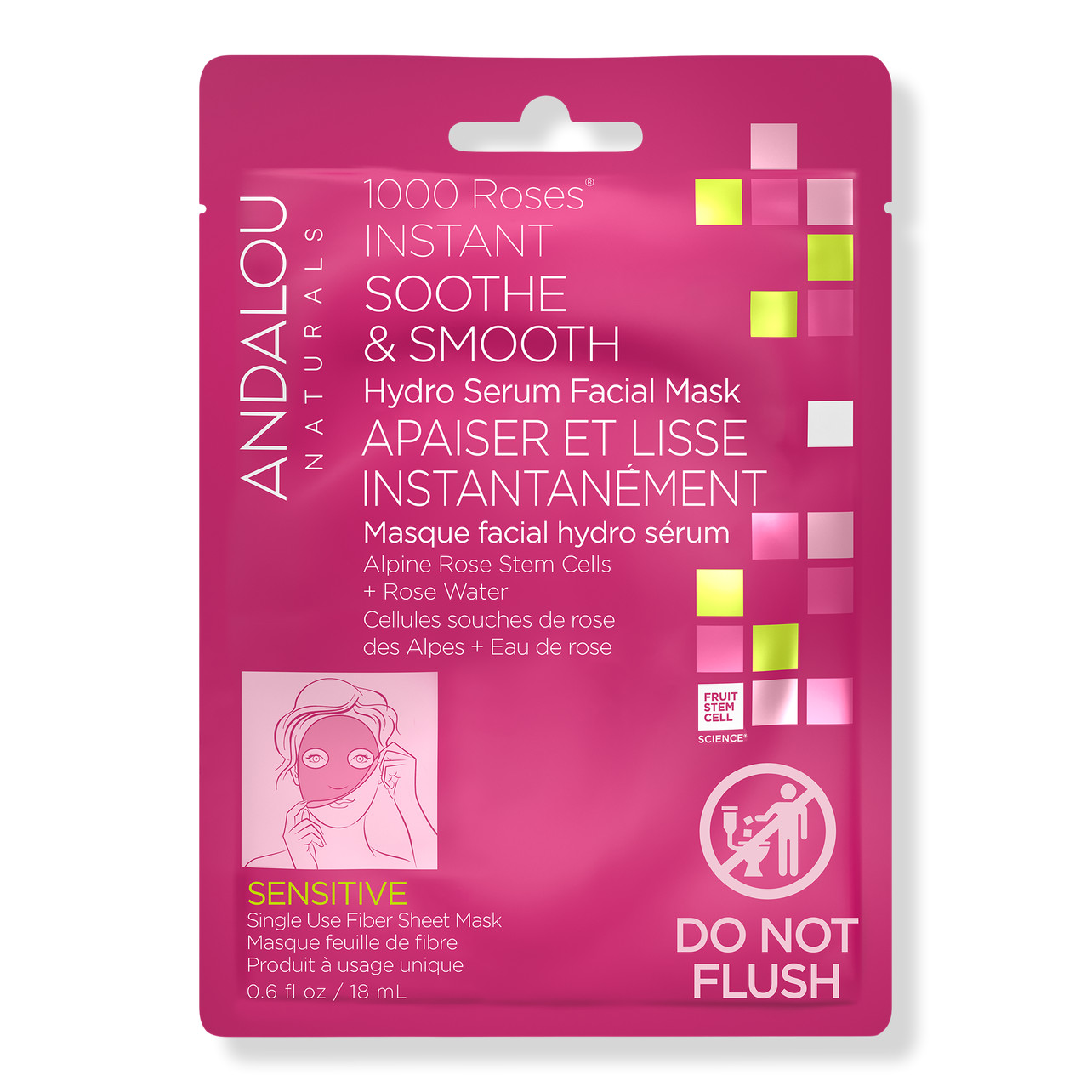 1000 Roses Instant Soothe & Smooth Sheet Mask | Ulta