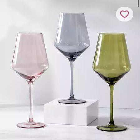 Wine glasses, pink wine glass, blue wine glass, green wine glass, grey wine glasses 

#LTKGiftGuide #LTKSeasonal #LTKHoliday