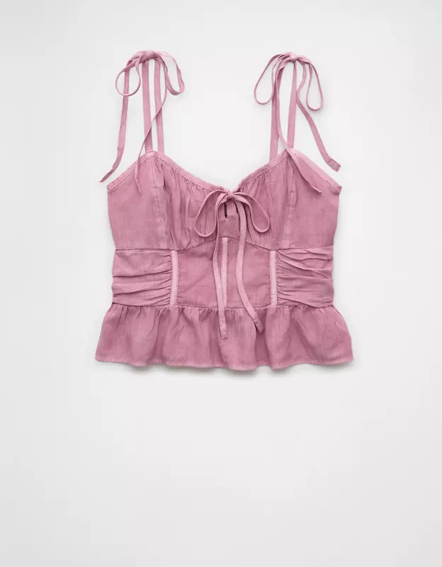 AE Corset Peplum Top | American Eagle Outfitters (US & CA)