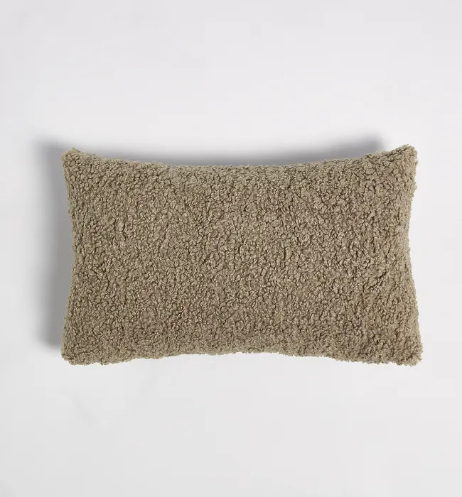 ïn home Faux Sheep Skin Cushion - Light Brown - 30x50cm | Coggles (Global)