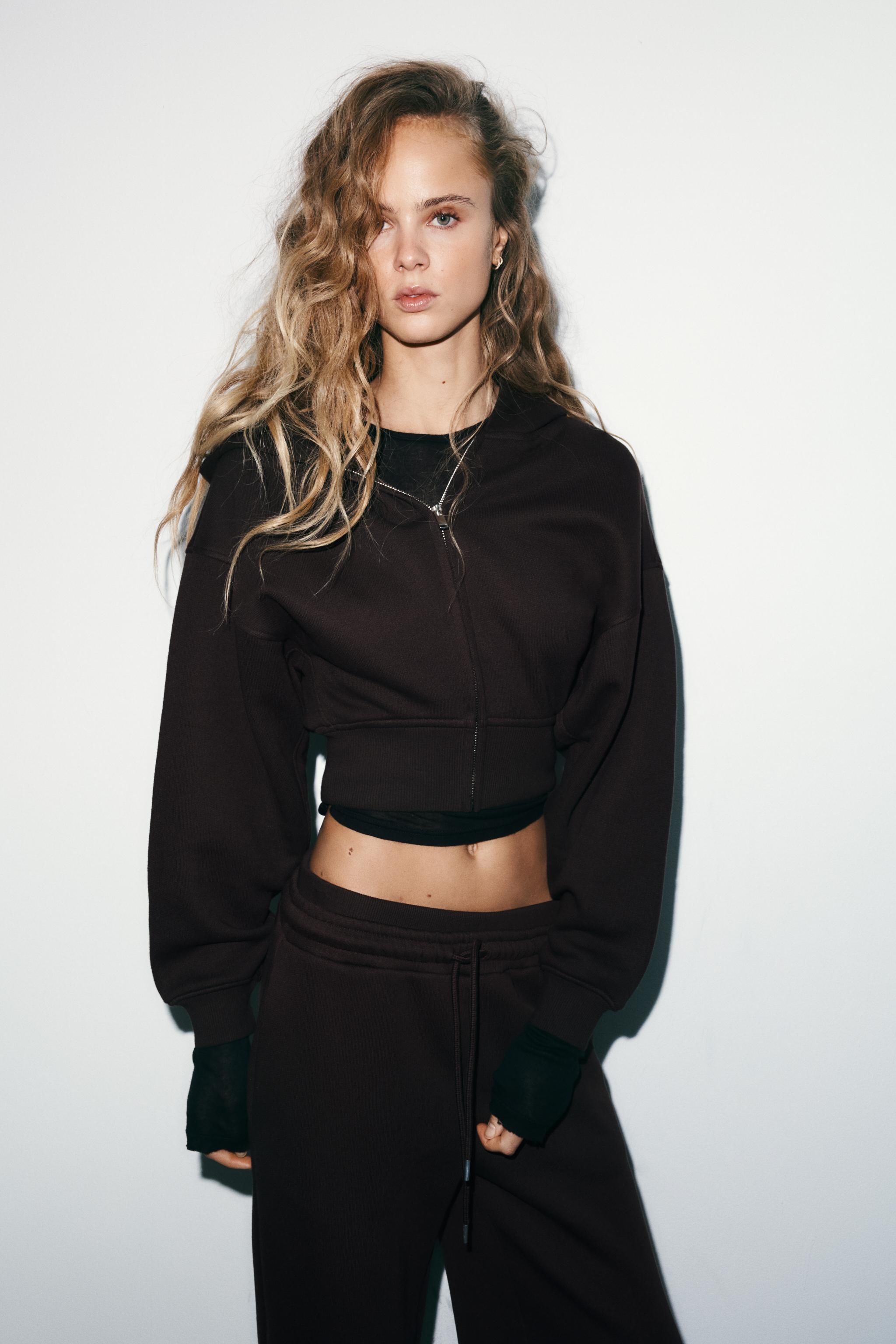 CROPPED HOODIE | Zara UK
