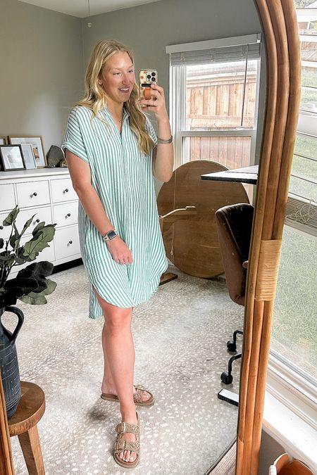 I love this gauze button down dress for summer! Plus it has POCKETS!! 🙌🏼 I grabbed this one in a size M and it could be worn as a cover up or out to dinner!

#LTKtravel #LTKfindsunder50 #LTKSeasonal