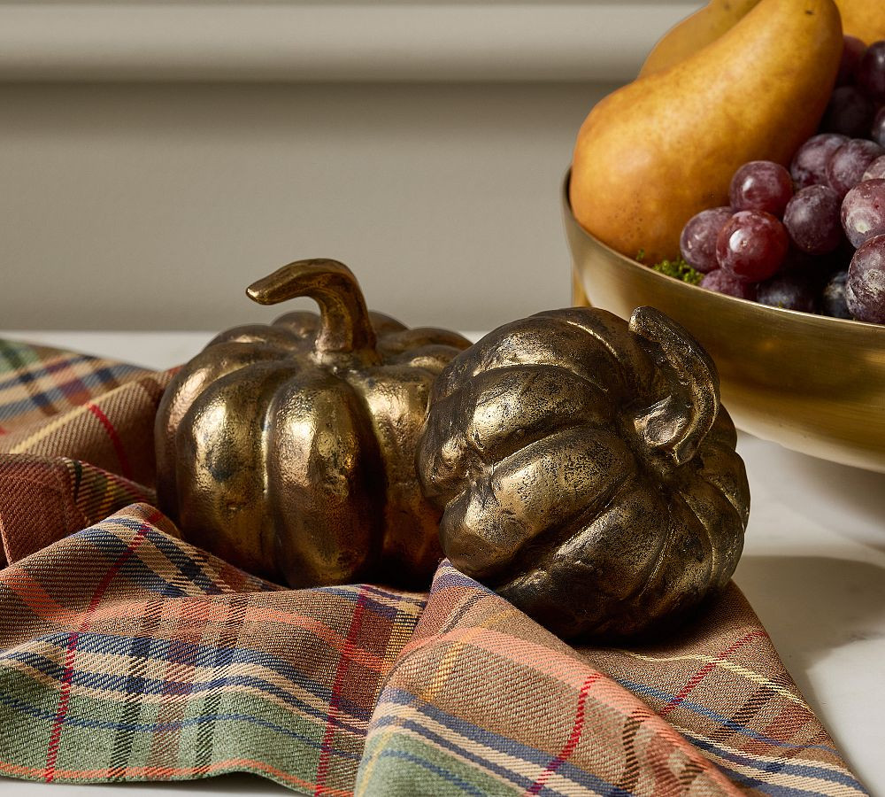 Brass Pumpkins - Set of 2 | Pottery Barn (US)