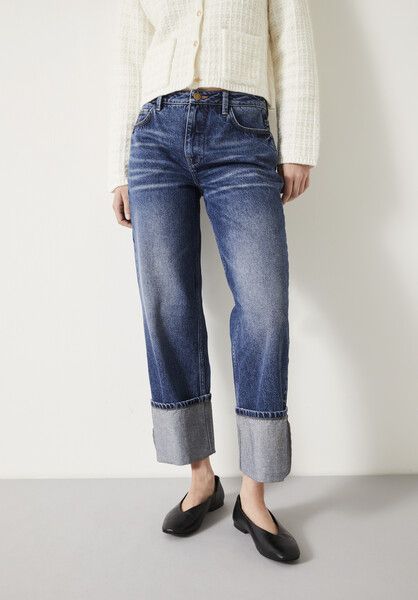 Carly Turn Up Cropped Jeans | Hush UK