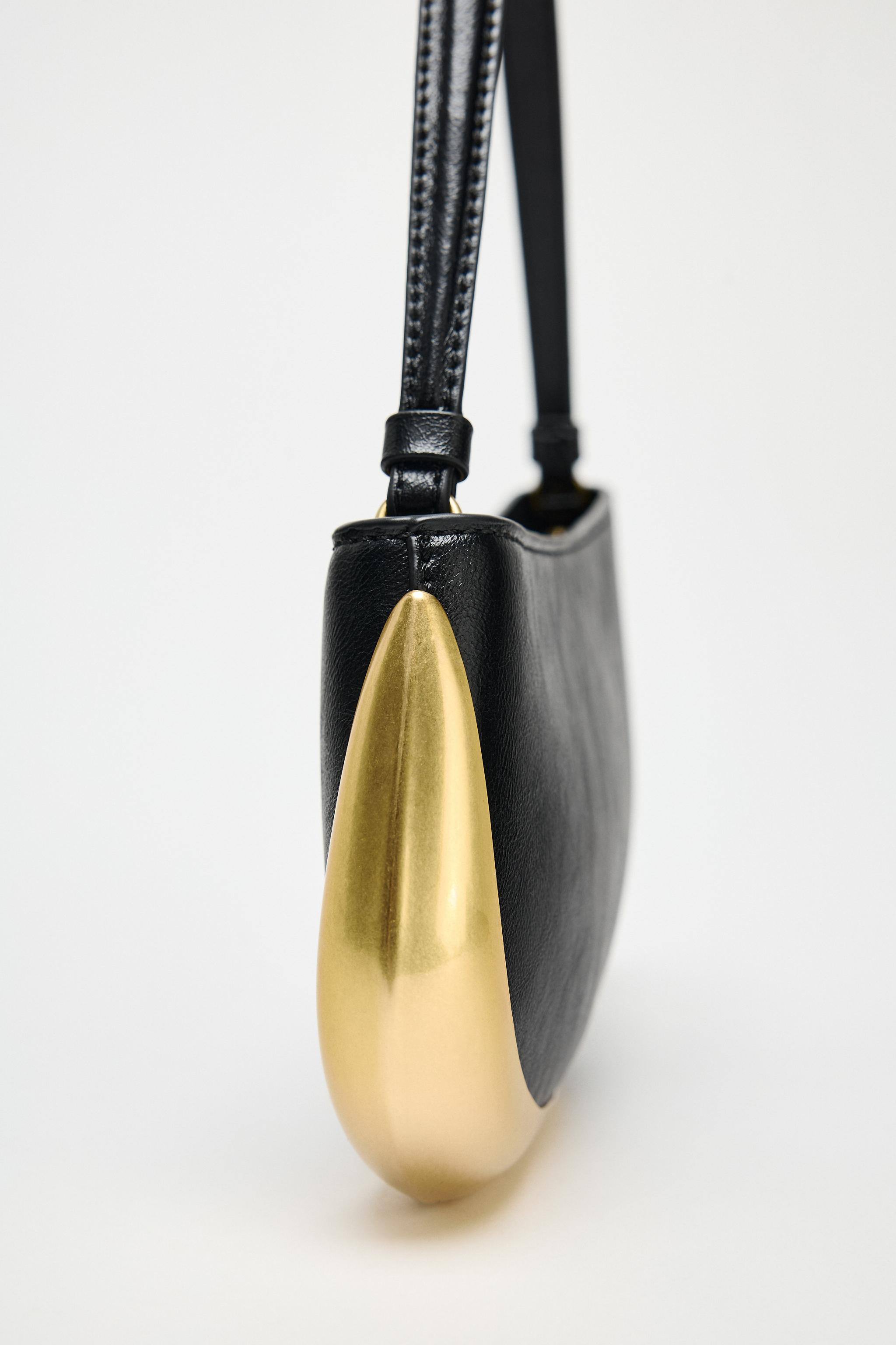 SHOULDER BAG WITH METAL DETAIL | Zara UK