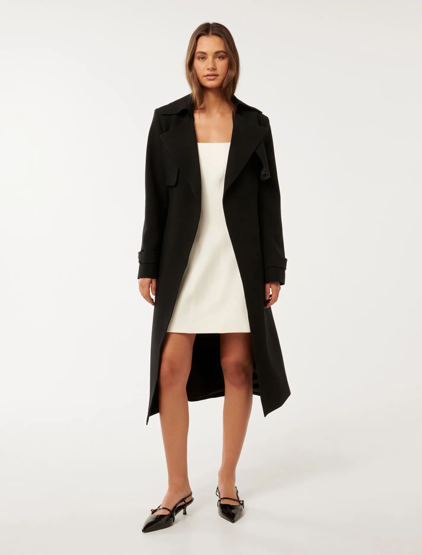 Lauren Crepe Trench Coat | Forever New (AU)