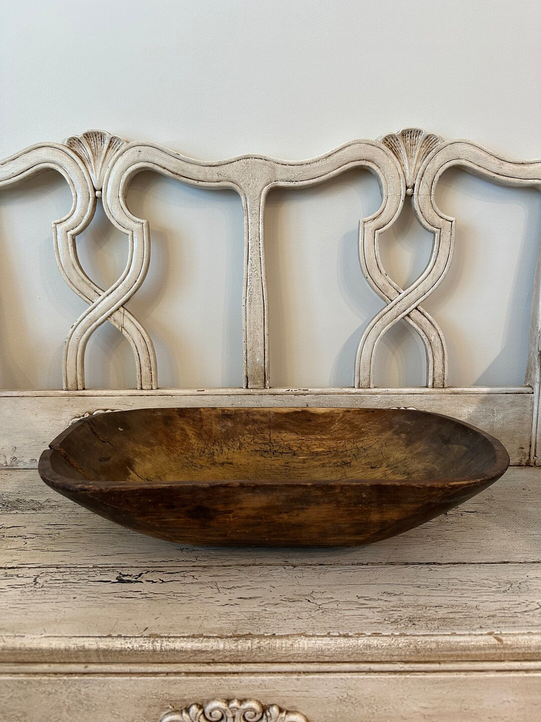 Large Rustic Wooden Bowl - Etsy | Etsy (US)