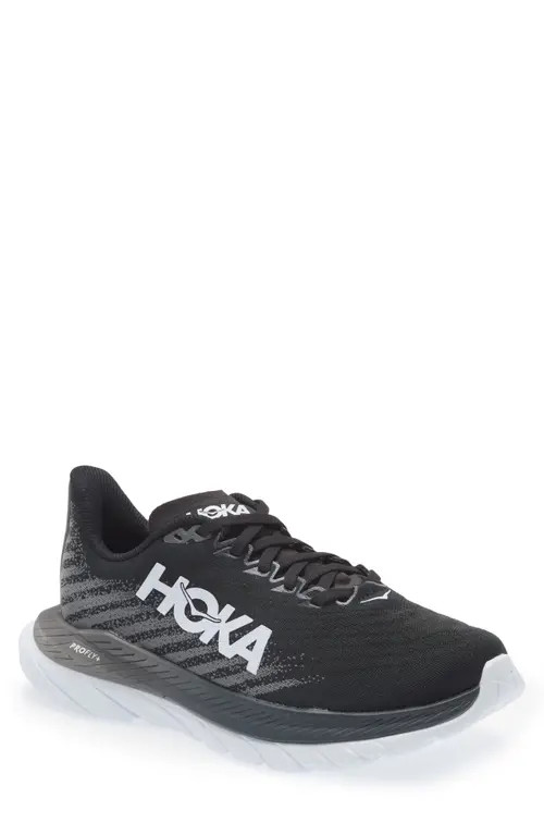 HOKA Mach 5 Running Shoe in Black /Castlerock at Nordstrom | Nordstrom