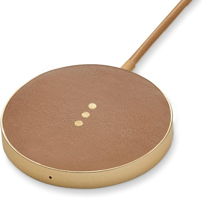 Courant Mag:1 Classics Magnetic Charger for MagSafe iPhones - Italian Leather - Up to 15W Fast Ch... | Amazon (US)